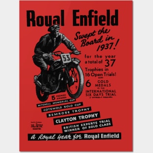 Gorgeous 1937 Royal Enfield Motorcycles Posters and Art